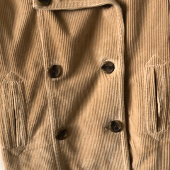 GAP Corduroy Pea Coat in Tan - XS - Picture 3 of 5